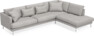 Harper - 3-sits soffa med divan höger - Vit