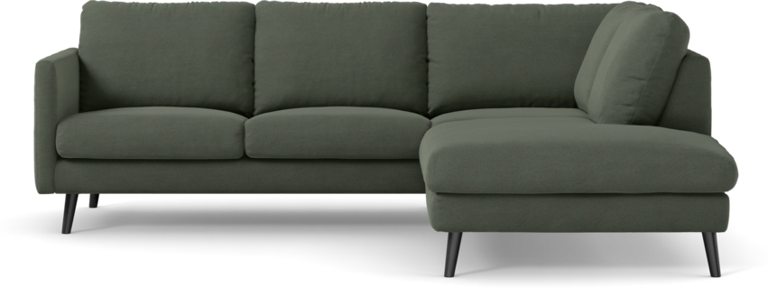 Madison Lux - 2-sits soffa med divan höger - Grön