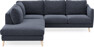 Madison - 2-sits soffa med divan vänster - Blå