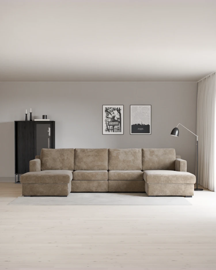 Friday - 2-sits soffa med två schäslonger - inspiration
