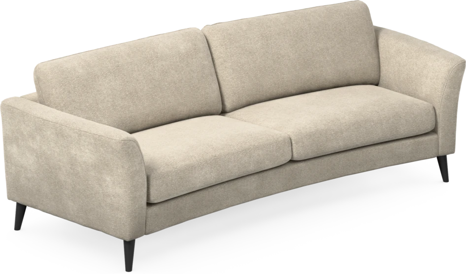 Bridge - 3-sits soffa svängd - Beige