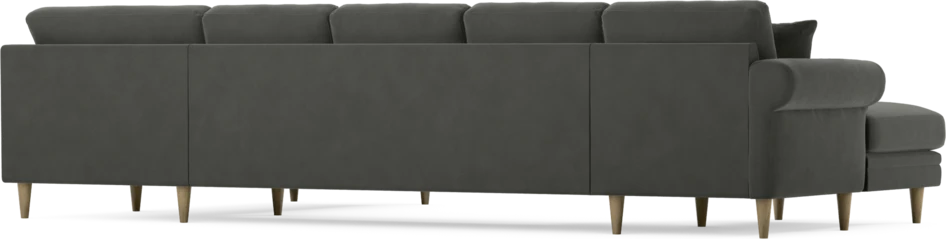 Eden - 3-sits soffa med schäslong vänster och divan höger - Grå