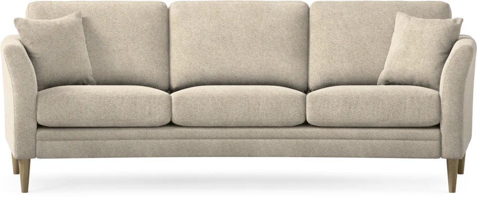 Eden - 3-sits soffa svängd - Beige