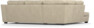 Friday - 2,5-sits soffa med divan vänster - Beige