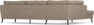 County - 2,5-sits soffa med divan vänster - Beige