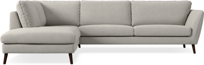 Madison Lux - 3-sits soffa med divan vänster - Grå