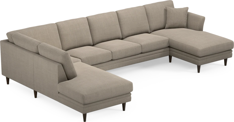 Eden - 3-sits soffa med divan vänster och schäslong höger - Beige
