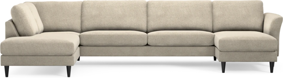 Bridge - 3-sits soffa med divan vänster och schäslong höger - Beige