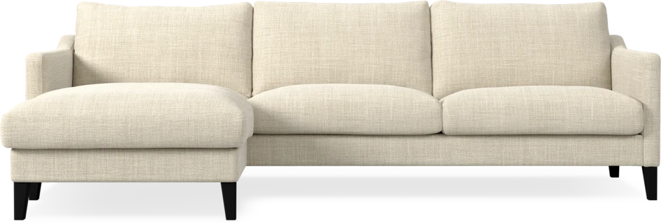 Winston - 3-sits soffa med schäslong, vändbar - Beige
