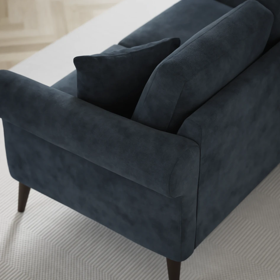 Eden - 2,5-sits soffa svängd - Blå