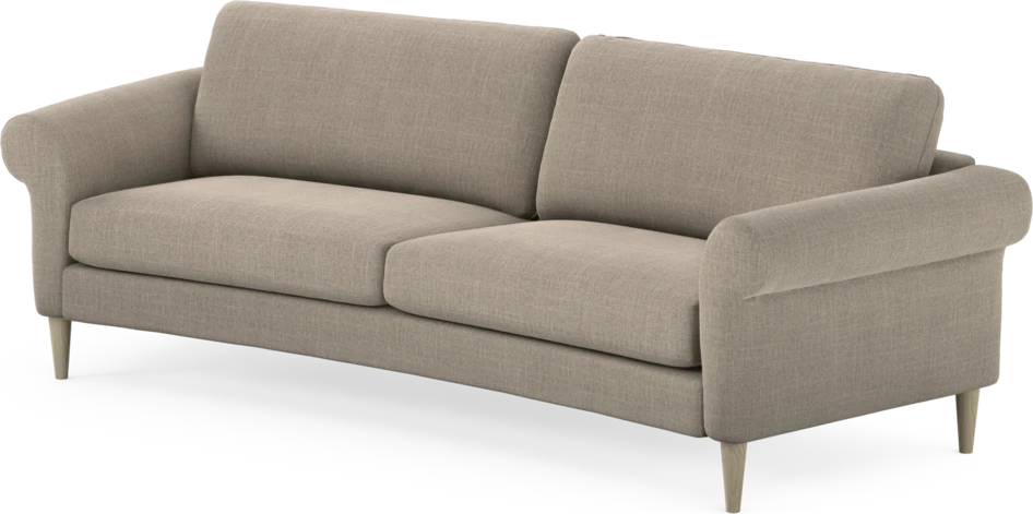 Bridge - 3-sits soffa svängd - Beige