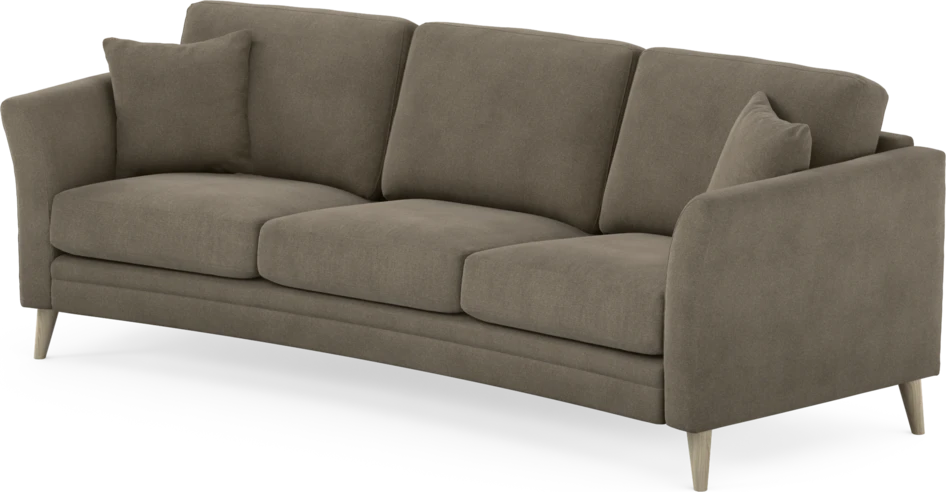 Eden - 3-sits soffa svängd - Beige