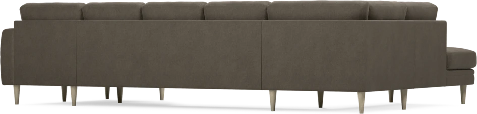 Eden - 3-sits soffa med divan vänster och schäslong höger - Brun