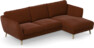 Madison - 2-sits soffa med schäslong höger - Orange