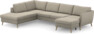 County - 3-sits soffa med divan vänster och schäslong höger - Grå