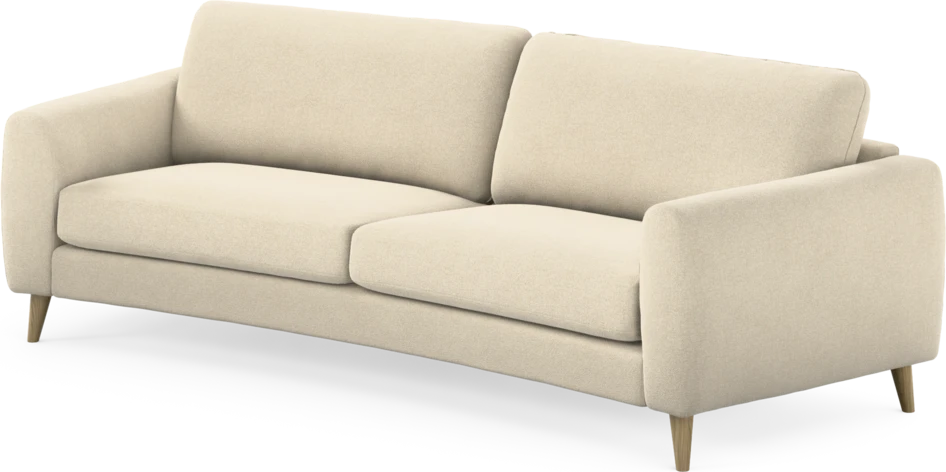 Bridge - 3-sits soffa svängd - Beige