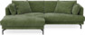 Harper - 4-sits med schäslong XL vänster - Grön
