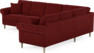 Eden - Hörnsoffa, 3+2-sits - Röd