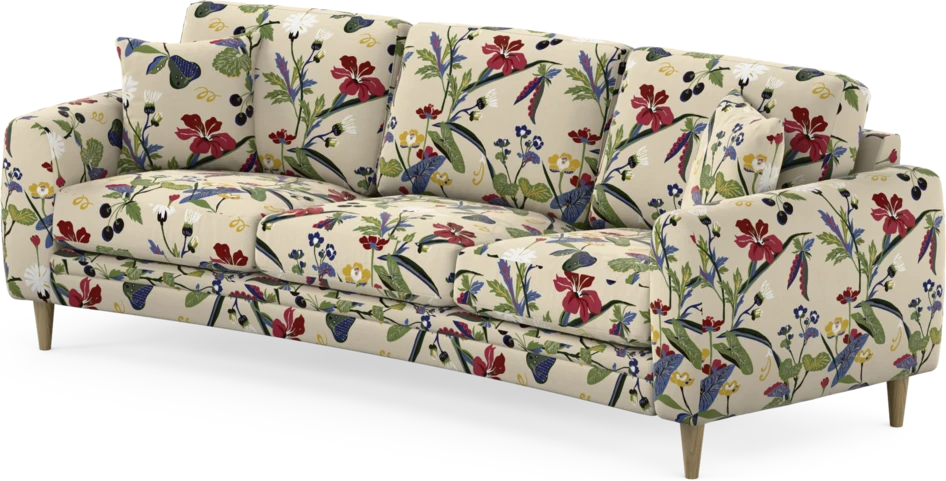 Eden - 3-sits soffa svängd - Flerfärgad