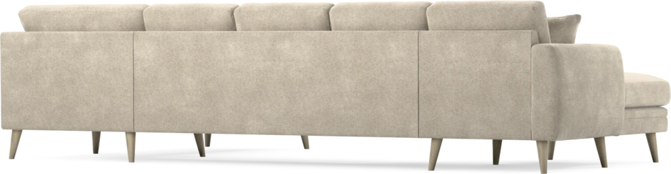 Eden - 3-sits soffa med schäslong vänster och divan höger - Beige