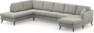 Eden - 3-sits soffa med divan vänster och schäslong höger - Grå