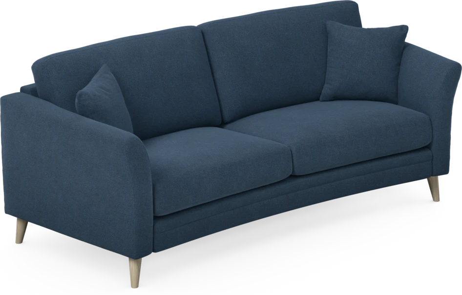 Eden - 2,5-sits soffa svängd - Blå