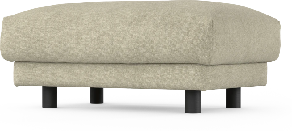 Cherrie - Fotpall 110, fast klädsel - Beige