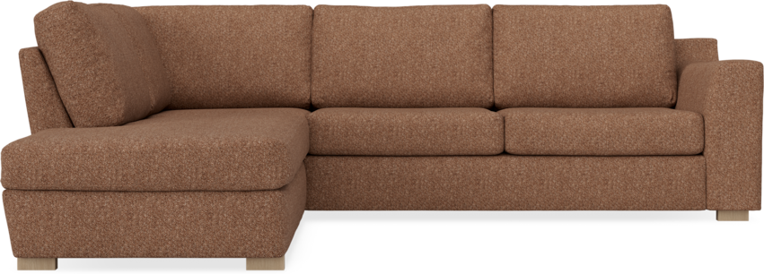 Friday - 2,5-sits soffa med divan vänster - Orange