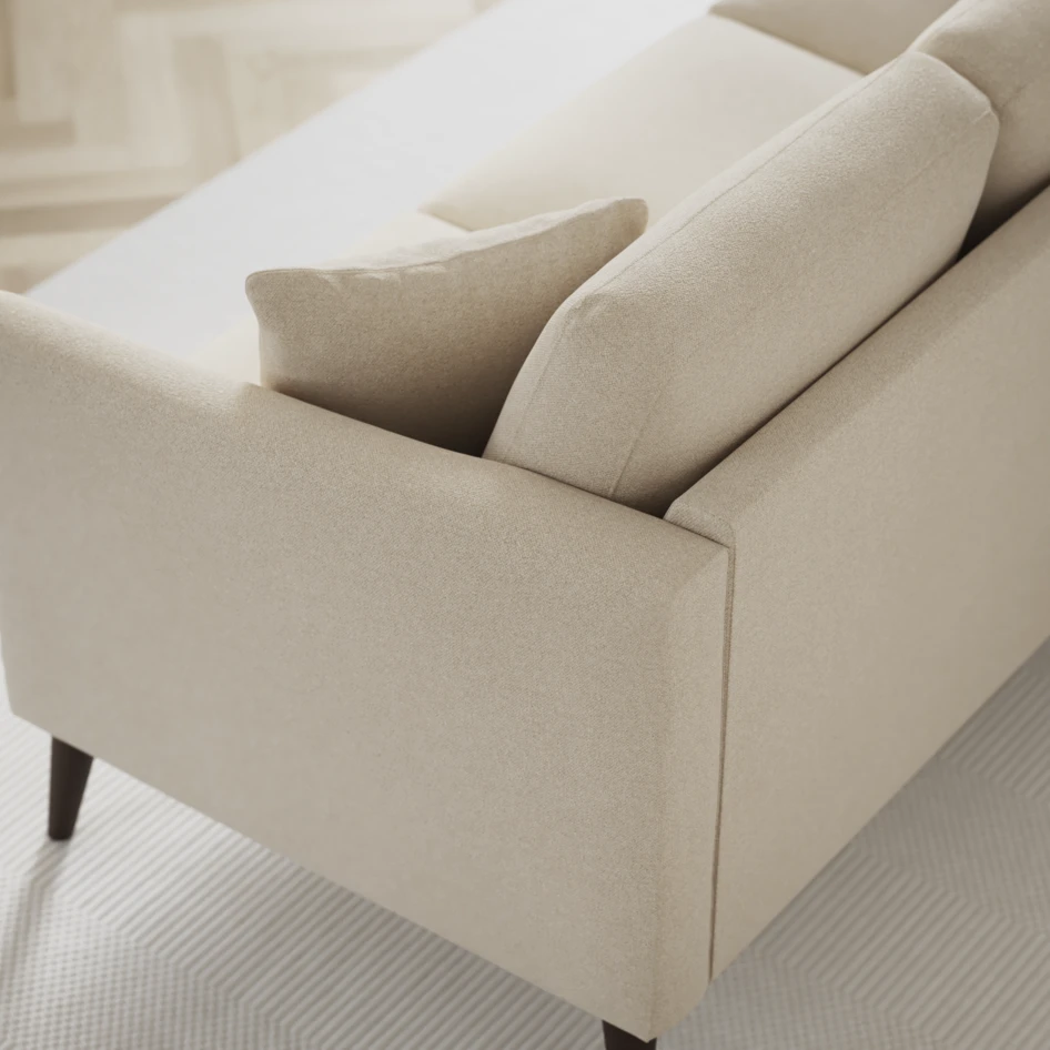 Eden - 3-sits soffa med schäslong vänster och divan höger - Beige