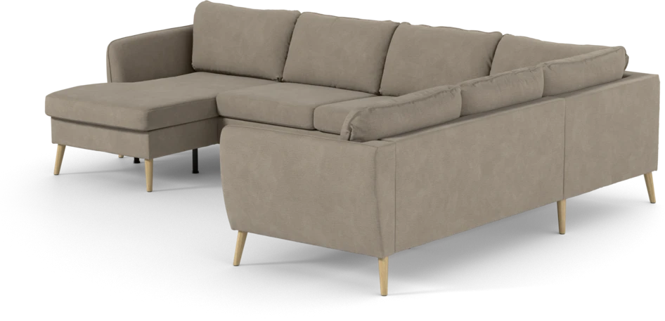 County - Hörnsoffa, 3+2-sits med schäslong vänster - Beige