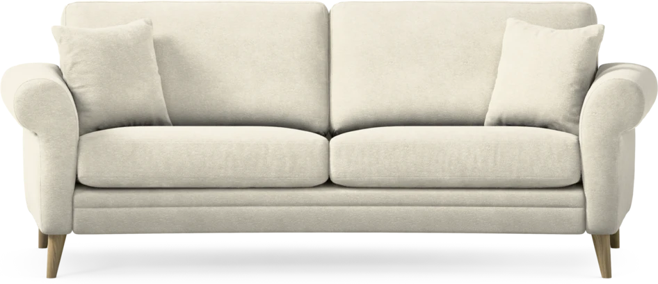 Eden - 2,5-sits soffa svängd - Vit