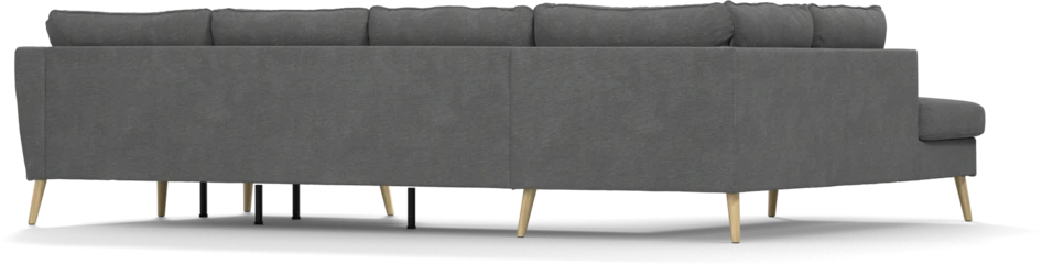 County - 3-sits soffa med divan vänster och schäslong höger - Grå