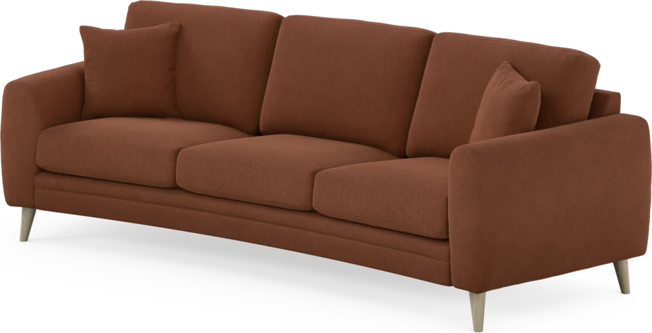 Eden - 3-sits soffa svängd - Orange