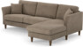 Eden - 2,5-sits soffa med schäslong - Brun
