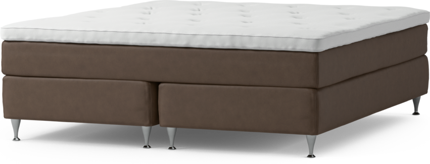 Delux Sense - Kontinentalsäng, dubbelsäng med bäddmadrass och sängben