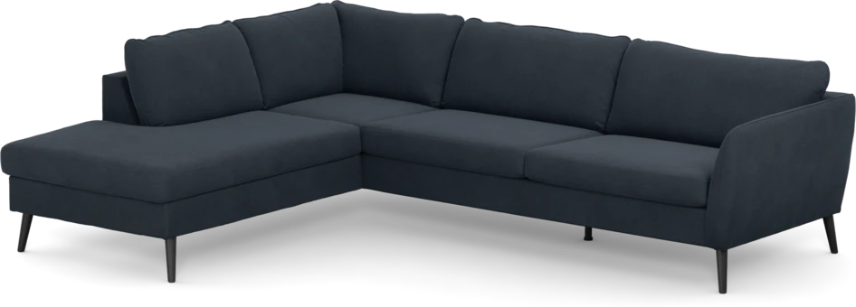 County - 2,5-sits soffa med divan vänster - Blå
