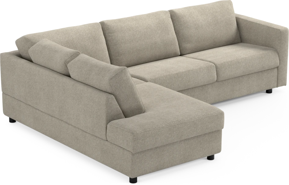 Lindö - Bäddsoffa 2,5-sits med divan - Beige