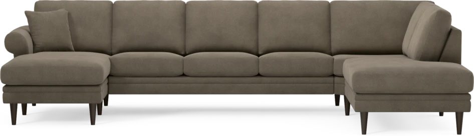 Eden - 3-sits soffa med schäslong vänster och divan höger - Beige