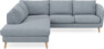 Madison - 2-sits soffa med divan vänster - Blå