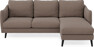 Madison Lux - 2-sits soffa med schäslong höger - Brun