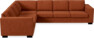 Nevada - Hörnsoffa, 2+3-sits - Röd