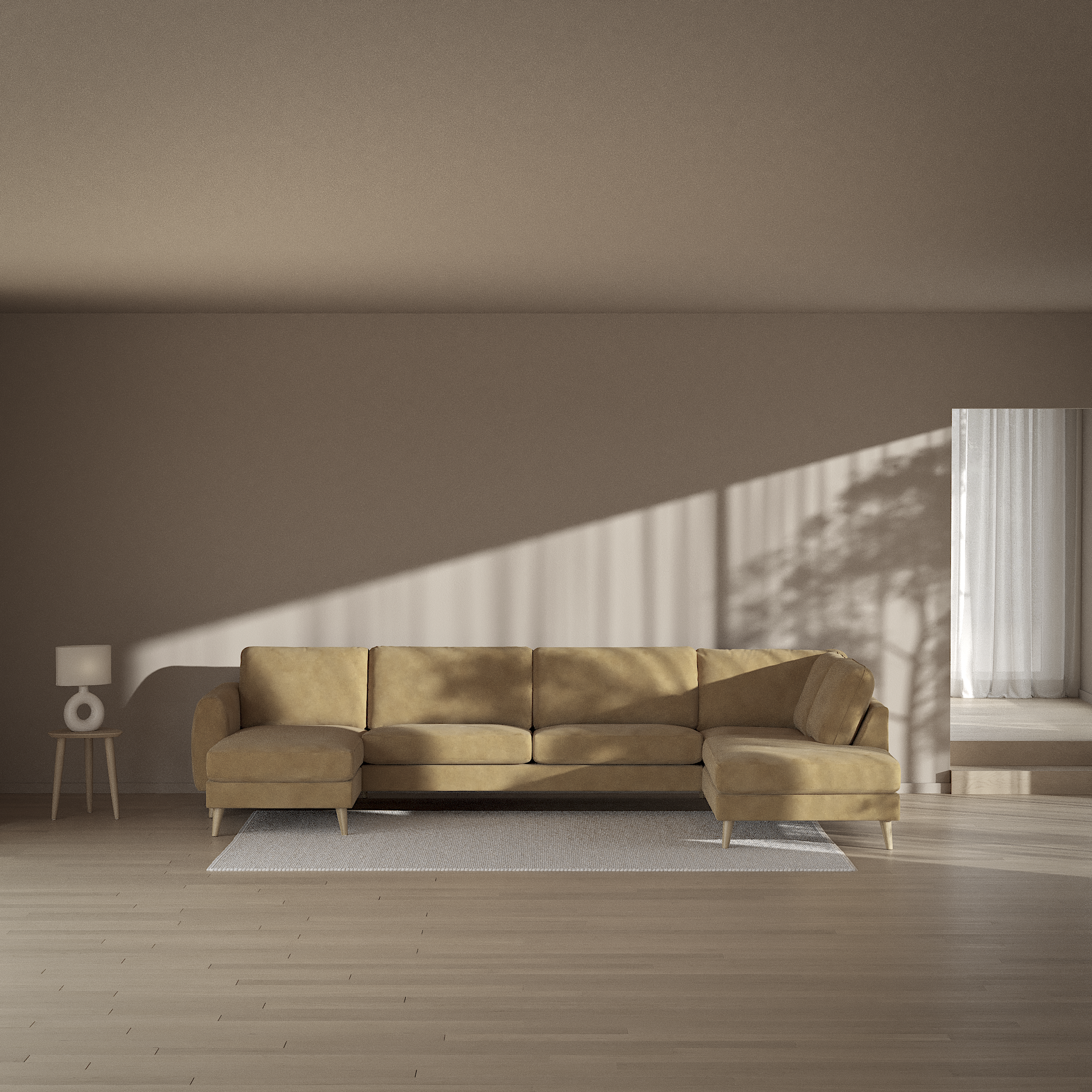 Bridge - 3-sits soffa med schäslong vänster och divan höger - inspiration