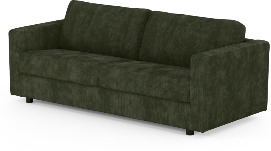 Lindö - Bäddsoffa 3-sits  - Grön