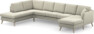 Eden - 3-sits soffa med divan vänster och schäslong höger - Beige