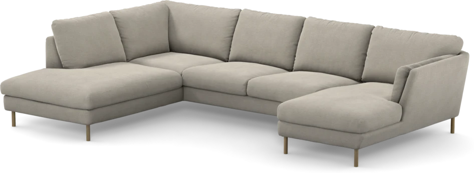 Madison Lux - 2-sits soffa med divan vänster och schäslong höger - Grå