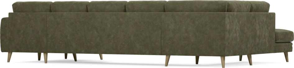 Eden - 3-sits soffa med divan vänster och schäslong höger - Grön