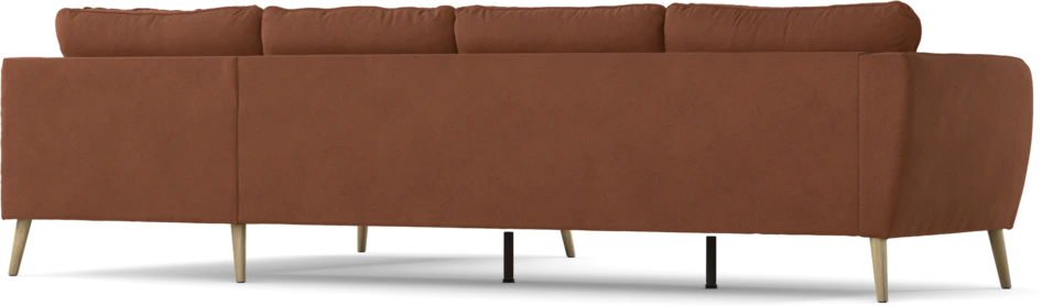 County - 3-sits soffa med divan höger - Orange