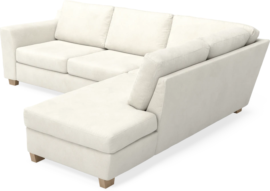 Friday - 2,5-sits soffa med divan höger - Vit