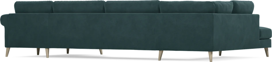 Bridge - 3-sits soffa med divan vänster och schäslong höger - Blå