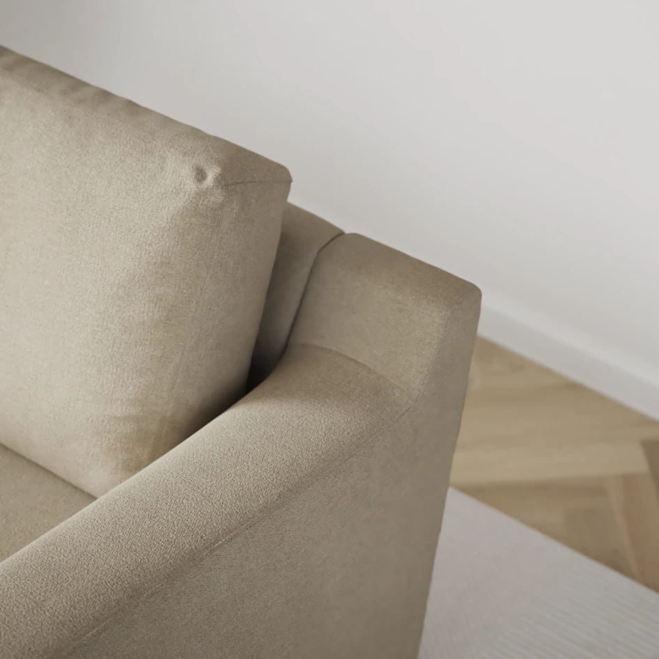 Friday - 2,5-sits soffa med divan vänster - Beige